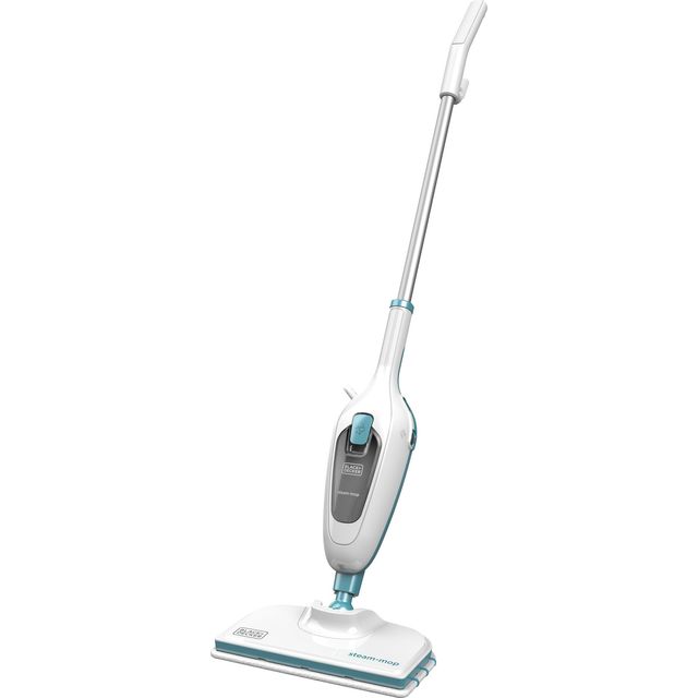 Black + Decker FSM13E1-GB Steam Mop with up to 15 Minutes Run Time - White