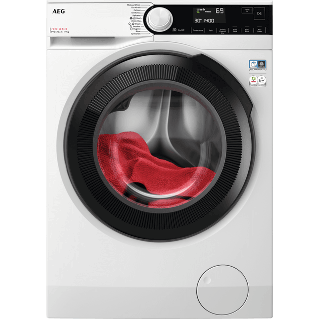 AEG ProSteam® Technology LFR73944B 9Kg Washing Machine with 1400 rpm - White - A Rated
