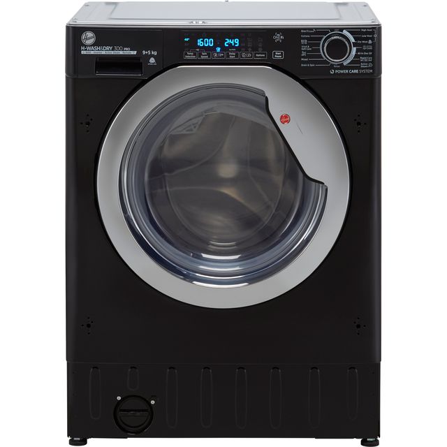 Hoover H-WASH&DRY 300 PRO HBDOS695TAMCBE Wifi Connected Integrated 9Kg / 5Kg Washer Dryer with 1600 rpm - Black - D Rated