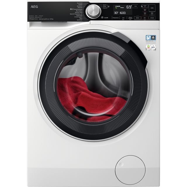 AEG PowerClean LWR8585M5UD Wifi Connected 8Kg / 5Kg Washer Dryer with 1600 rpm - White - D Rated