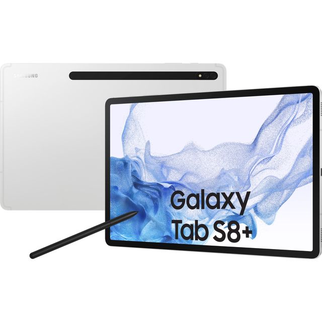 Samsung Galaxy Tab S8+ 12.4" 128GB Wifi & Cellular Tablet - Silver