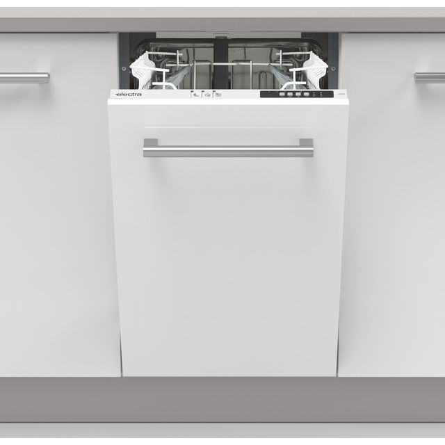 Electra C4510IE Fully Integrated Slimline Dishwasher - White Control Panel with Fixed Door Fixing Kit - E Rated 
