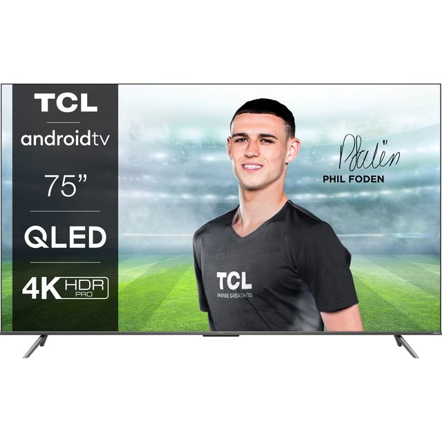 TCL 75C635K 75" Smart 4K Ultra HD TV - Stainless Steel - 75C635K - 1