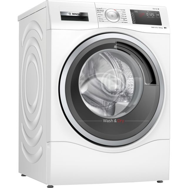 Bosch Series 8 WDU8H541GB 10Kg / 6Kg Washer Dryer - White - WDU8H541GB_WH - 1