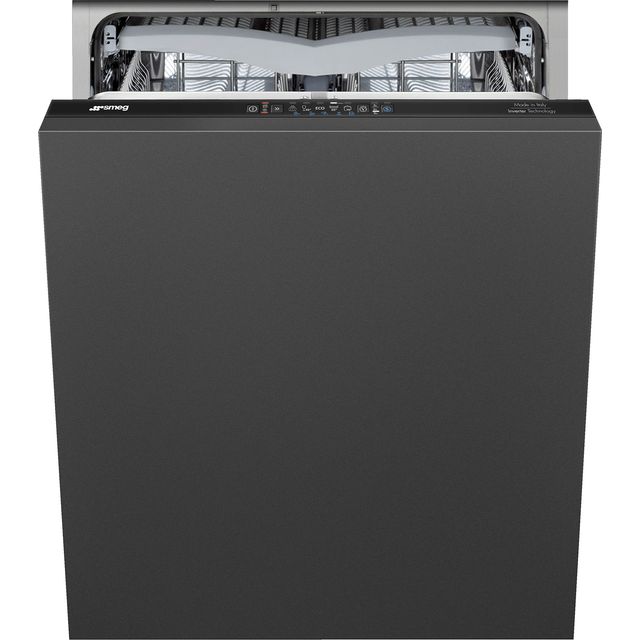 Smeg DI361C Fully Integrated Standard Dishwasher - Black Control Panel with Fixed Door Fixing Kit - C Rated