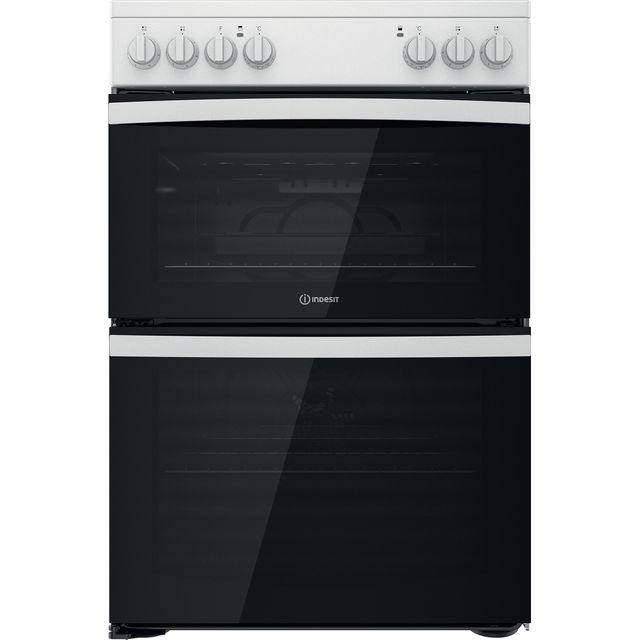 Indesit ID67V9KMW/UK Electric Cooker with Ceramic Hob - White - A/A Rated