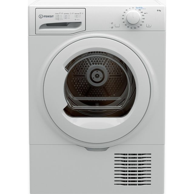 Indesit I2D81WUK 8Kg Condenser Tumble Dryer - White - B Rated 