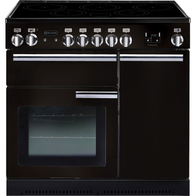 Rangemaster Professional Plus PROP90EIGB/C 90cm Electric Range Cooker with Induction Hob - Black - A/A Rated