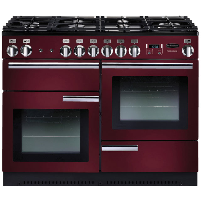 Rangemaster PROP110NGFCY/C Professional Plus 110cm Gas Range Cooker - Cranberry / Chrome - PROP110NGFCY/C_CB - 1