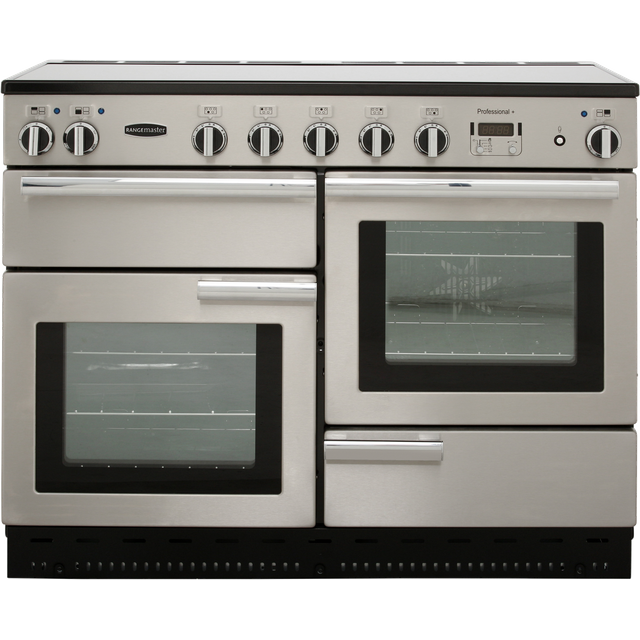 Rangemaster PROP110EISS/C Professional Plus 110cm Electric Range Cooker - Stainless Steel - PROP110EISS/C_SS - 1