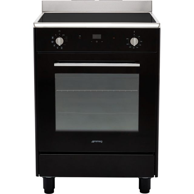 Smeg CP60ITVN Electric Cooker with Induction Hob - Black - A Rated
