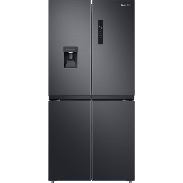 Samsung RF48A401EB4 Non-Plumbed Total No Frost American Fridge Freezer - Gentle Black Matt - E Rated