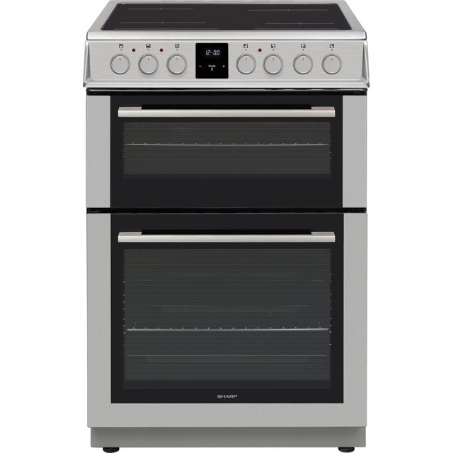 Sharp KF-66DVDD04IM1 Electric Cooker with Ceramic Hob - Stainless Steel Effect - A Rated