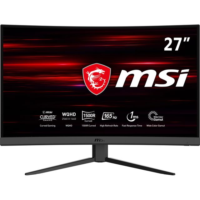 Customer Reviews - MSI Optix G27CQ4 Quad HD 27" 165Hz Curved Gaming Monitor with AMD FreeSync - Black