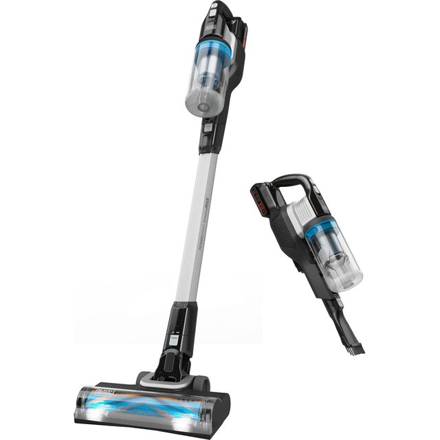 Black + Decker Cordless Vacuum Cleaner with up to 56 Minutes Run Time - Black / Silver