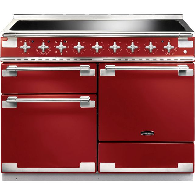 Rangemaster Elise ELS110EIRD 110cm Electric Range Cooker with Induction Hob - Cherry Red - A/A Rated