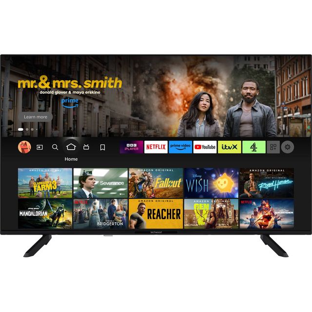 Techwood 50AO11UHDF 50" Smart 4K Ultra HD TV - Black - 50AO11UHDF - 1