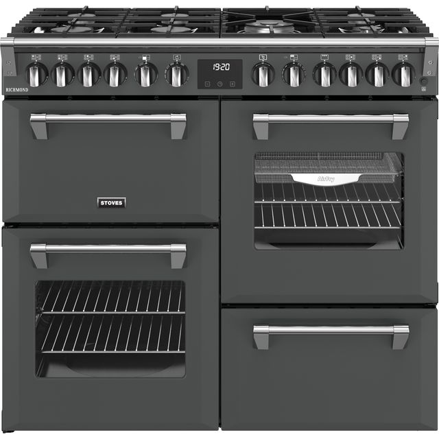 Stoves Richmond 100cm Dual Fuel Range Cooker - Anthracite - A/A/A Rated