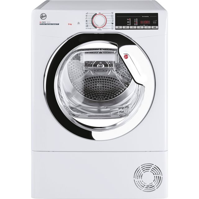 Hoover H-DRY 300 HLEH9A2TCE Heat Pump Tumble Dryer - White / Chrome - HLEH9A2TCE_WH - 1