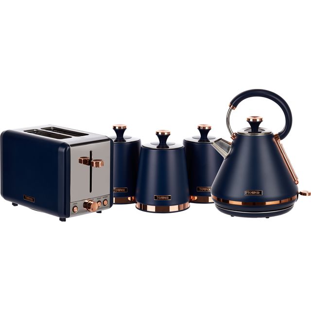 Tower ABOUNDLE024 Kettle And Toaster Set - Midnight Blue 