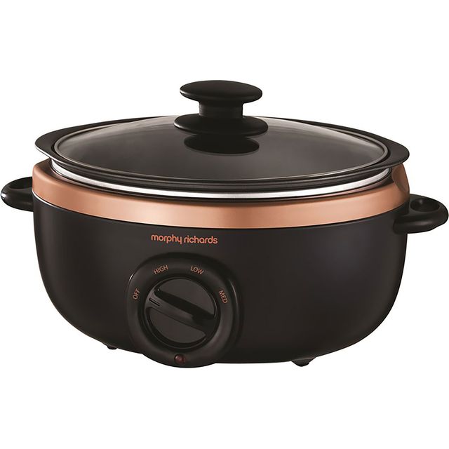 Morphy Richards Evoke Sear And Stew 460016 3.5 Litre Slow Cooker - Black / Rose Gold