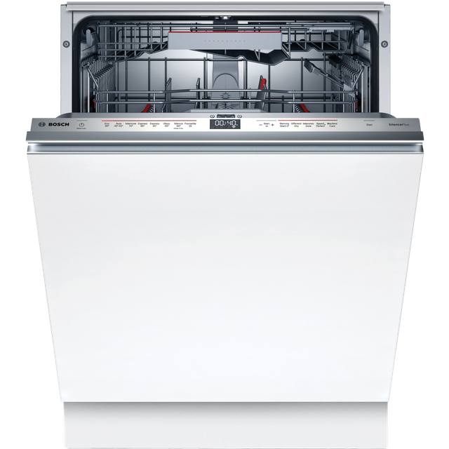 Bosch Serie 6 SMD6EDX57G Wifi Connected Fully Integrated Standard Dishwasher - Stainless Steel Control Panel with Fixed Door Fixing Kit - D Rated