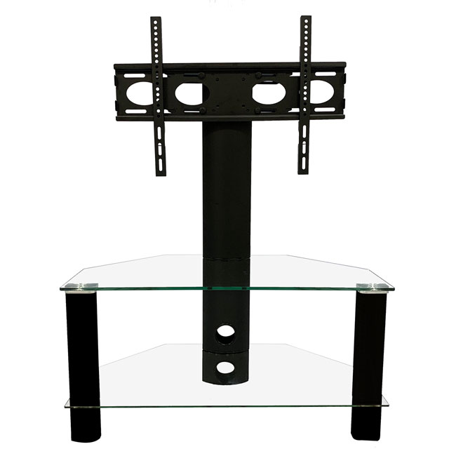 Alphason Century Cantilever ADCEC800BLK 2 Shelf TV Stand with Bracket - Black - ADCEC800BLK - 1