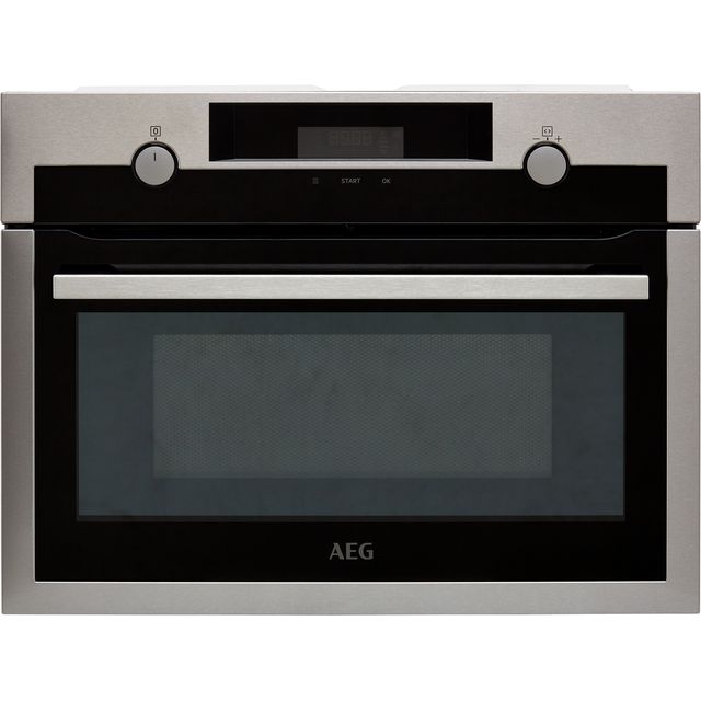 AEG KME525800M Built In Microwave With Grill - Black / Stainless Steel