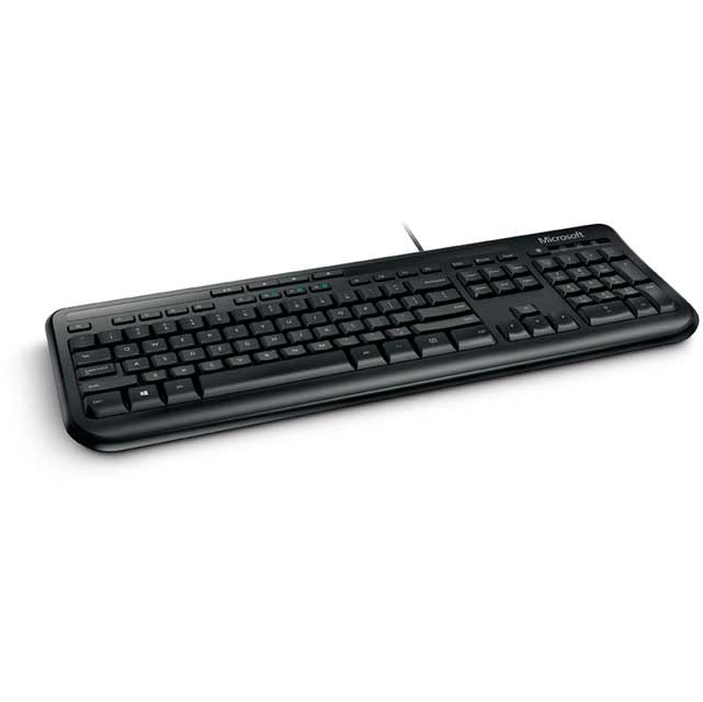 Microsoft 600 Wired USB Keyboard - Black 