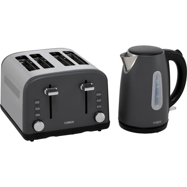 Black kettle and discount toaster set argos