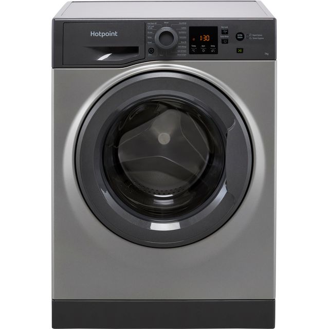 Hotpoint NSWM743UGGUKN 7Kg Washing Machine with 1400 rpm - Graphite - D Rated
