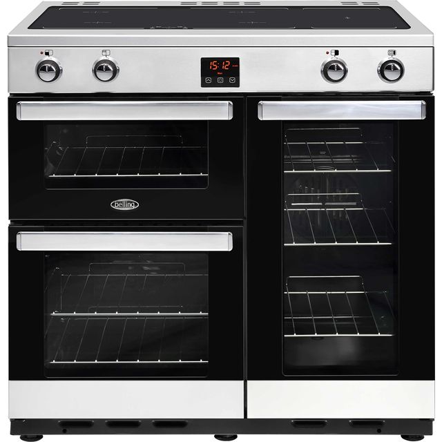 Belling Cookcentre90Ei 90cm Electric Range Cooker - Stainless Steel - Cookcentre90Ei_SS - 1