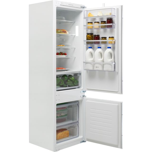 NEFF N70 KI5872SE0G Integrated 70/30 Fridge Freezer with Sliding Door Fixing Kit - White - E Rated - KI5872SE0G_WH - 1
