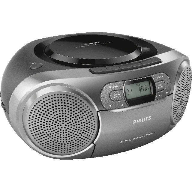 Philips AZB600/12 DAB / DAB+ Digital Radio with FM Tuner - Black / Silver - AZB600/12 - 2