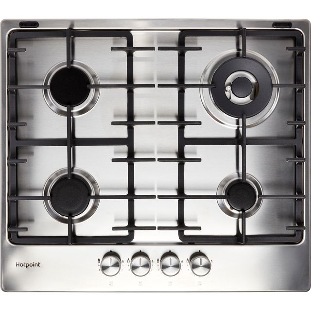 Hotpoint PPH60GDFIXUK Built In Gas Hob - Stainless Steel - PPH60GDFIXUK_SI - 1