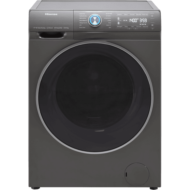 Hisense WDQR1014EVAJMT 10Kg / 6Kg Washer Dryer - Titanium - WDQR1014EVAJMT_TI - 1
