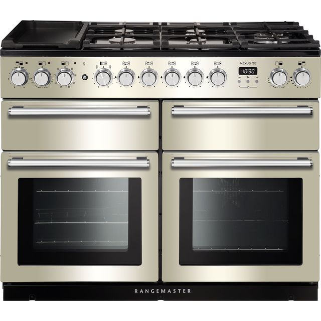 Rangemaster NEXSE110DFFIV/C Nexus SE 110cm Dual Fuel Range Cooker - Ivory / Chrome - NEXSE110DFFIV/C_IV - 1