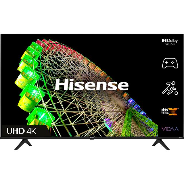 Hisense 43A6BGTUK 43" Smart 4K Ultra HD TV - Black - 43A6BGTUK - 1