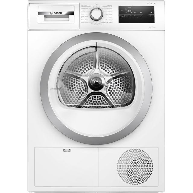 Bosch Series 4 WTH85223GB 8Kg Heat Pump Tumble Dryer - White - A++ Rated