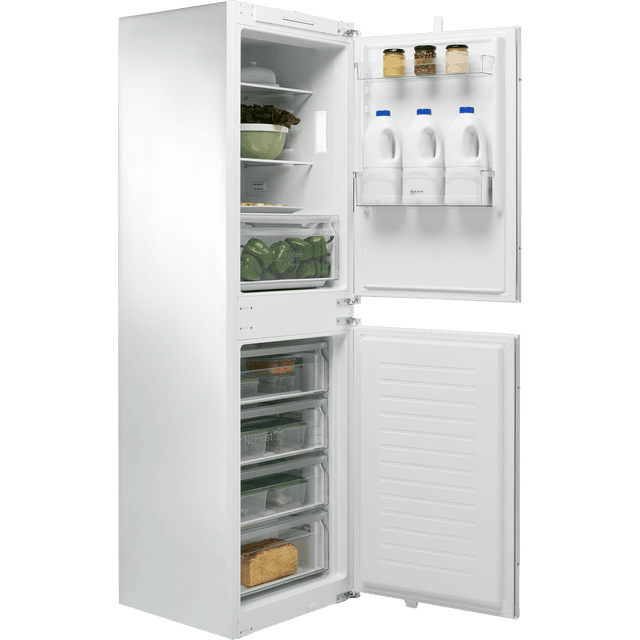 NEFF N30 KI7851SF0G Integrated 50/50 Frost Free Fridge Freezer with Sliding Door Fixing Kit - White - F Rated - KI7851SF0G_WH - 1