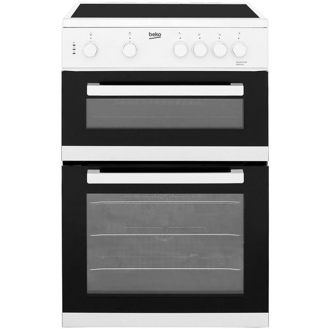 Beko KDC611W 60cm Electric Cooker with Ceramic Hob - White - A/A Rated