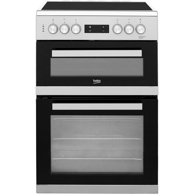 Beko KDC653S 60cm Electric Cooker with Ceramic Hob - Silver - A/A Rated