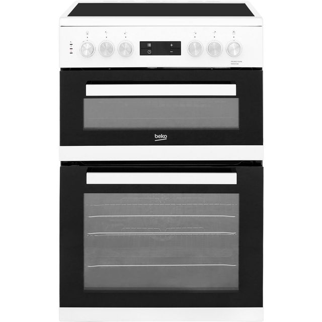 Beko KDC653W 60cm Electric Cooker with Ceramic Hob - White - A/A Rated