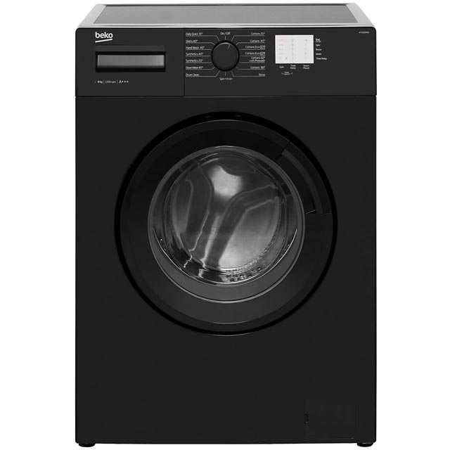 Beko WTG820M1B 8Kg Washing Machine with 1200 rpm - Black - A+++ Rated