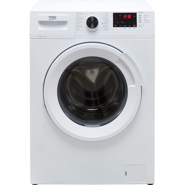 Beko WTL84121W 8Kg Washing Machine with 1400 rpm - White - C Rated 