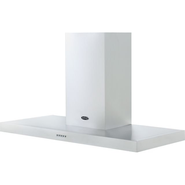 Belling COOKCENTRE 110 FLAT 110 cm Chimney Cooker Hood - Stainless Steel - D Rated