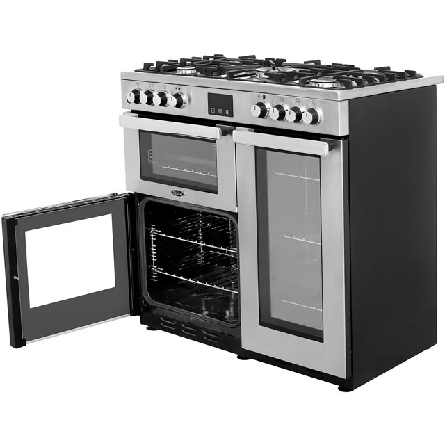 Belling Cookcentre90DFTProf 90cm Dual Fuel Range Cooker - Stainless Steel - Cookcentre90DFTProf_SS - 3