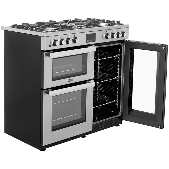 Belling Cookcentre90DFTProf 90cm Dual Fuel Range Cooker - Stainless Steel - Cookcentre90DFTProf_SS - 4
