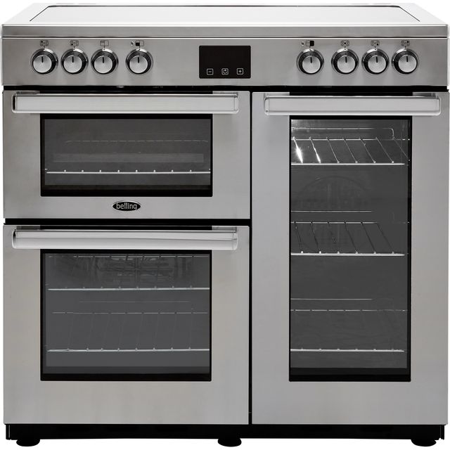 Belling Cookcentre90EProf 90cm Electric Range Cooker - Stainless Steel - Cookcentre90EProf_SS - 1