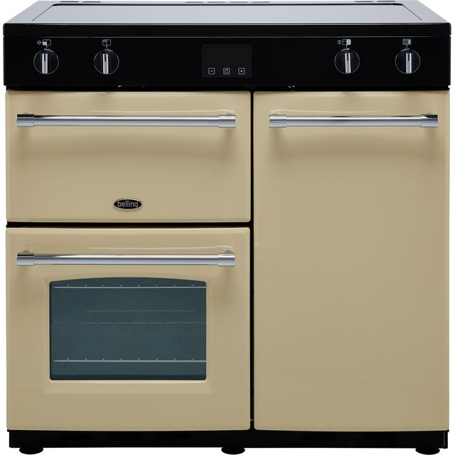 Belling Farmhouse90Ei 90cm Electric Range Cooker with Induction Hob - Cream - A/A Rated